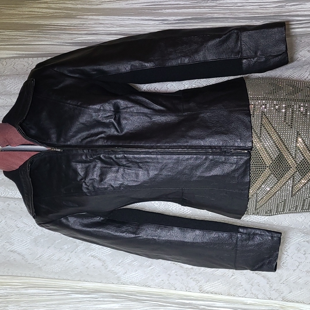 Coldwater Creek Ginuwine Leather Jacket - Picture 2 of 12